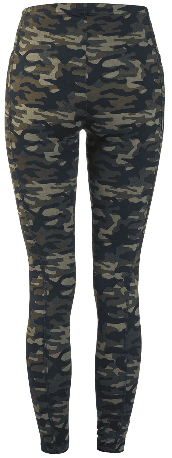 Leggings Camouflage Olive Avec Poches Latérales | Rock Rebel by EMP Legging