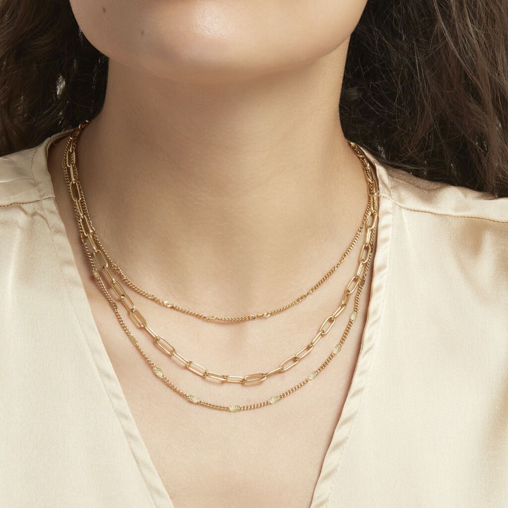 Collier Abiel Acier Doré