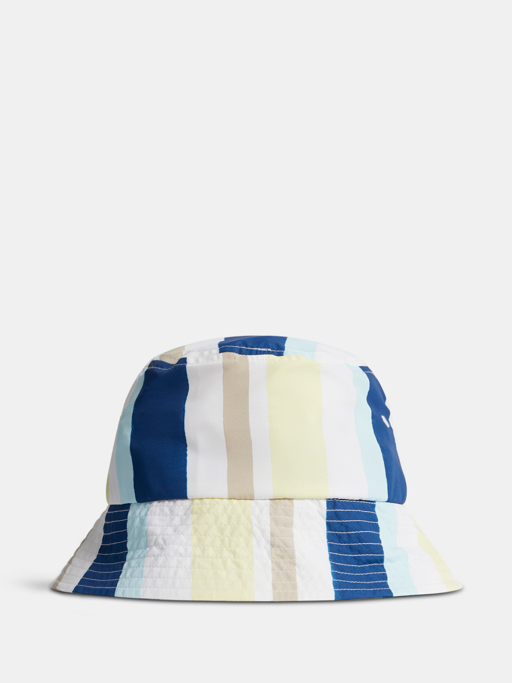 Olaf Print Bucket Hat Painted Stripe Wax Yellow