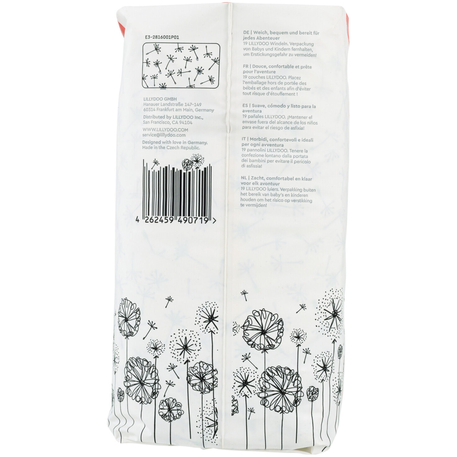 Lillydoo Windeln Large Grösse 6, 13+kg, 19 Stück