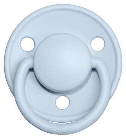 BIBS De Lux Sutter - Str. 2 - 2-pak - Rund - Iron/Baby Blue