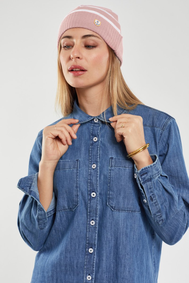 Bonnet rayé Héritage - laine