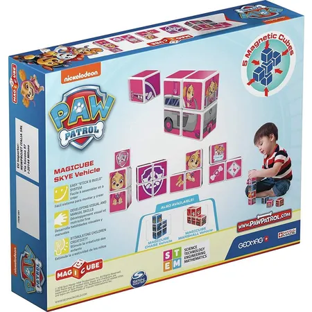 Geomag MAGICUBE Paw Patrol Skye Vehicle 5 Würfel
