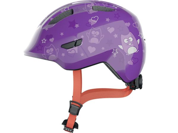 Abus Smiley 3.0 Cykelhjelm, Purple Star Shiny