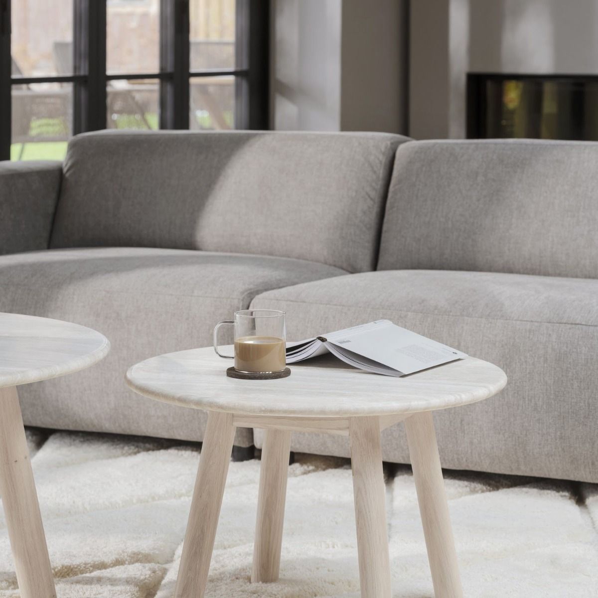 Rowico Home Willard 3-zits Bank - Beige Stof