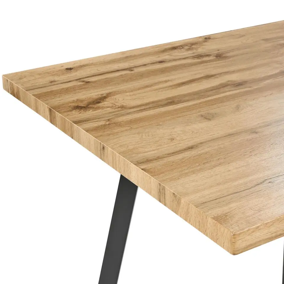 HARLOW - Uitschuifbare eettafel - Bruin - MDF