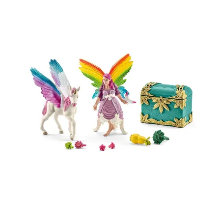 Schleich® 41440 bayala® Regenbogenelfe Lis mit Pegasus Fohlen