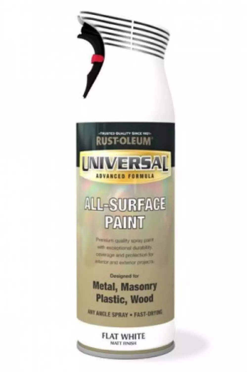 Rust-oleum universal spuitlak zijdeglans zwart 400 ml