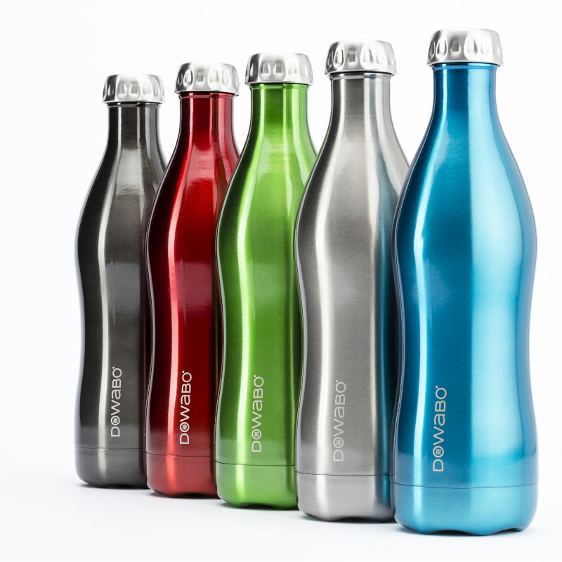 Dowabo Metallic Collection 750 ml thermosfles - Silver