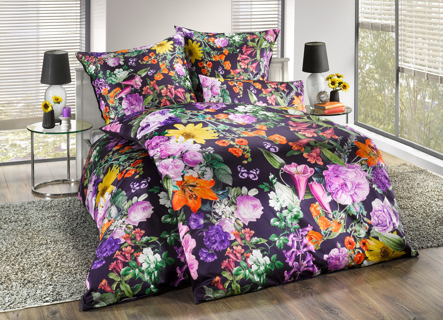 Bettwäsche-Garnitur in Mako-Satin-Qualität