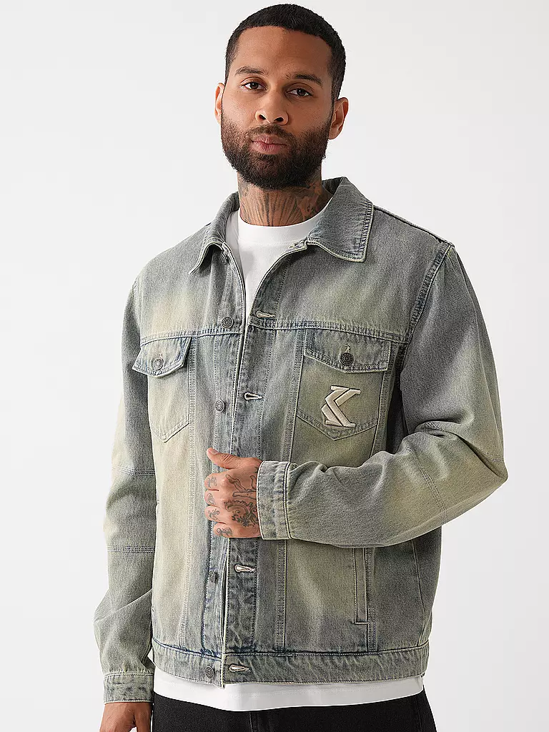 KARL KANI Jeansjacke hellblau