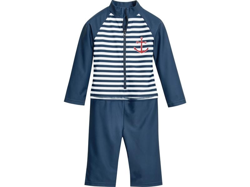 Playshoes UV-Einteiler Maritim Gr. 62/68 Langärmliger Bade-Einteiler mit UV-Schutz