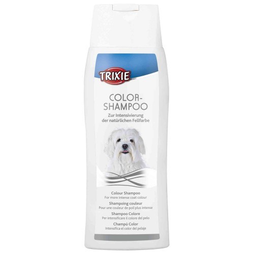 Shampoo especial para cães de pelagem clara, fragrância neutra.