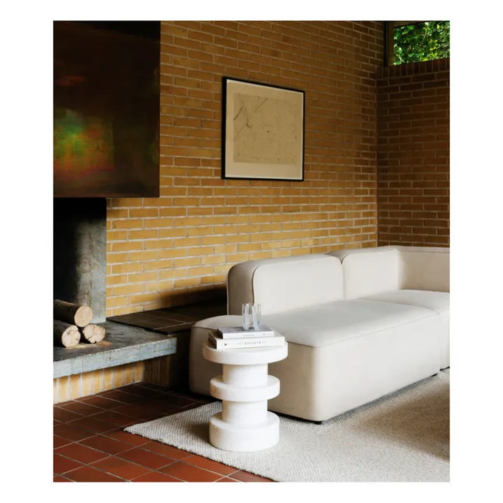 Normann Copenhagen Tabouret Bit stack en plastique recyclé | Blanc