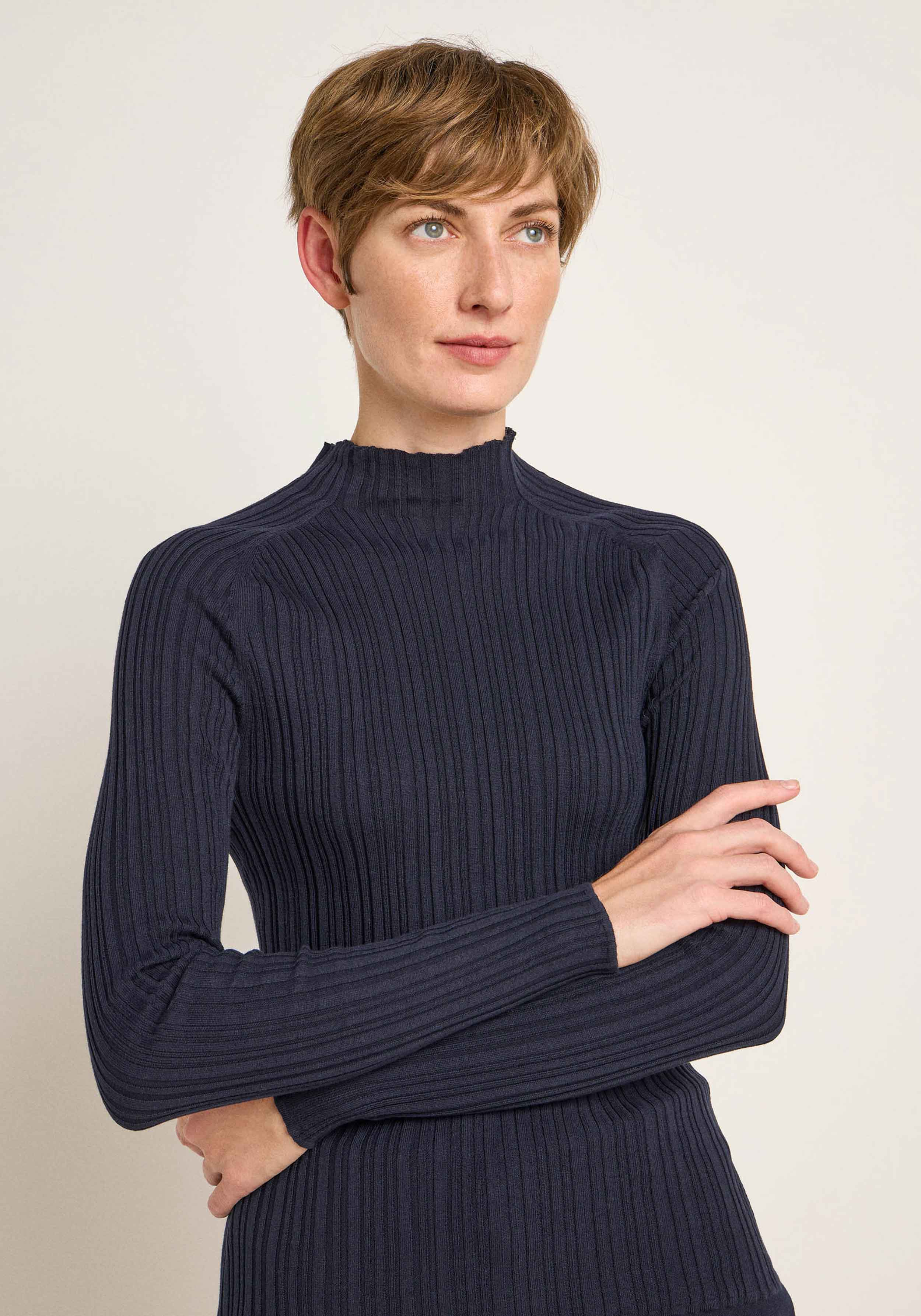 Lanius Rippenpullover Midnight