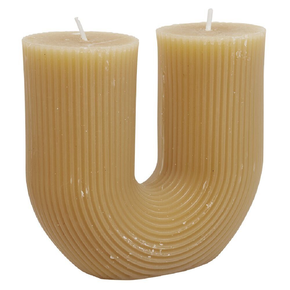 Bougie colorée en forme de U - 11,4x5,1xH10,4cm