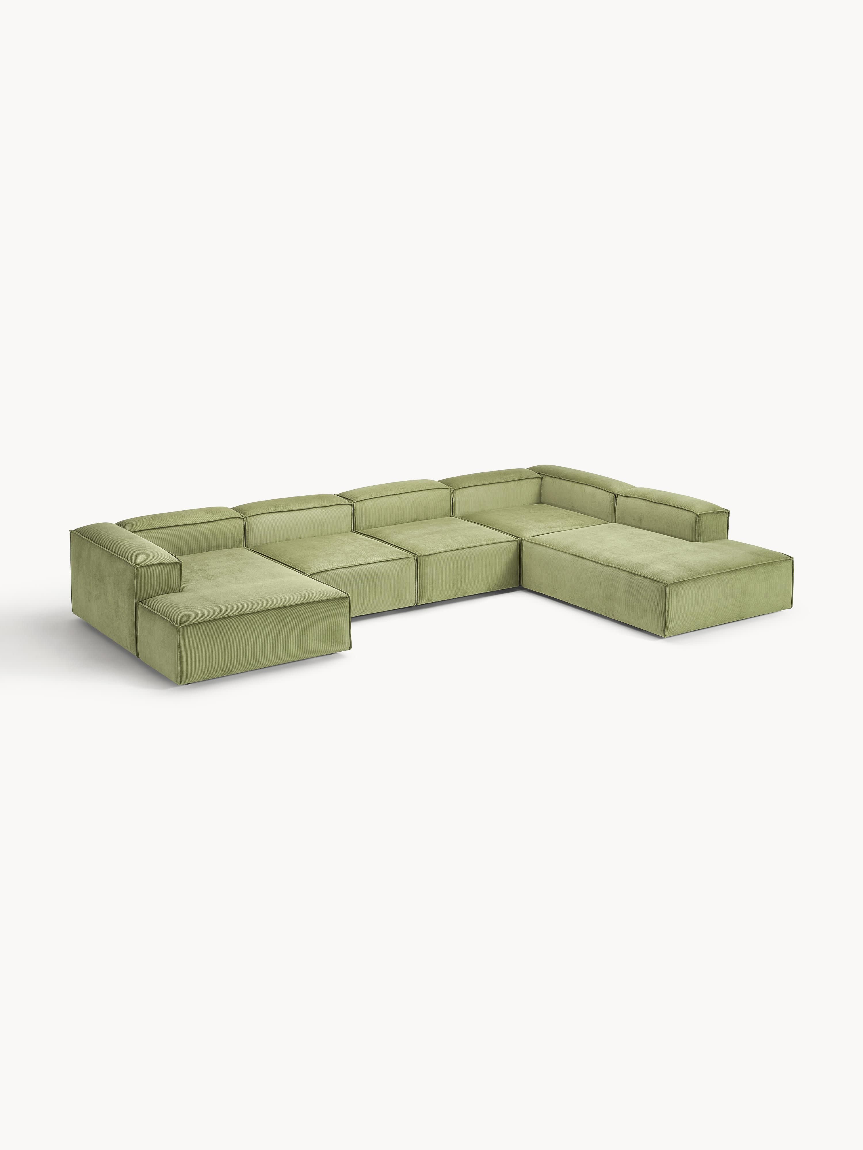 Modulaire U-bank Lennon van corduroy