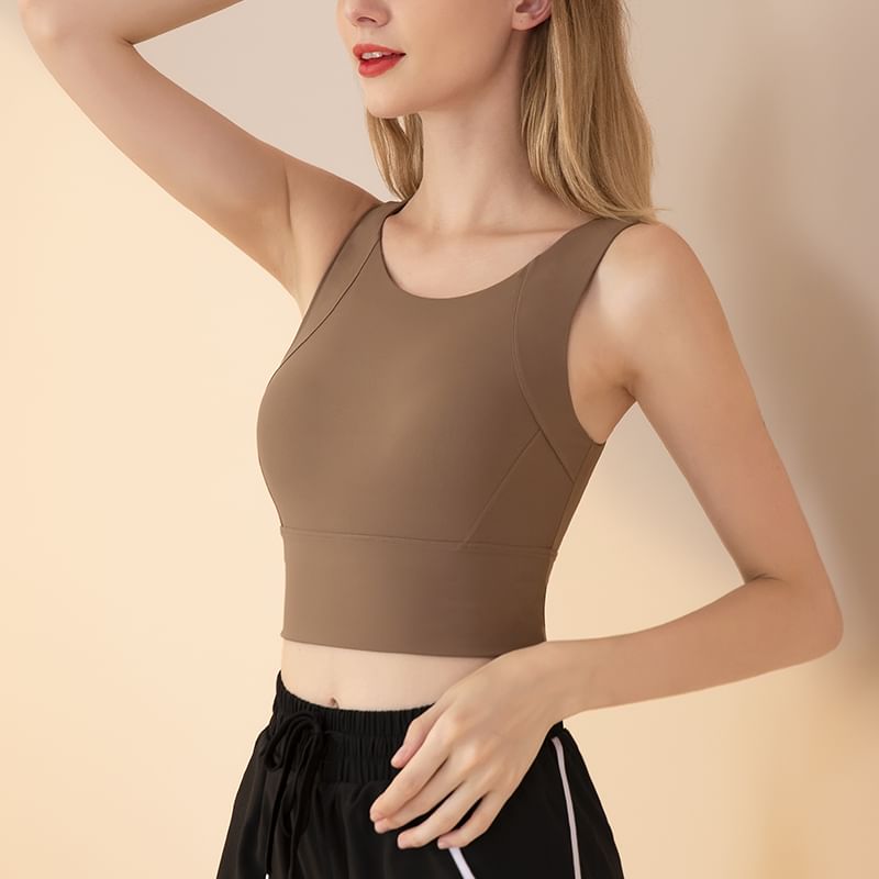 Claduodoe - Effen sport-bh-top