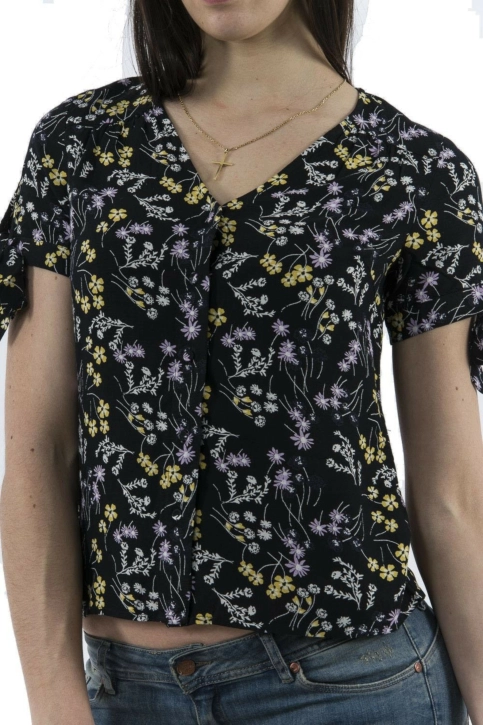 tee shirt Veromoda 10211833 lotus noir