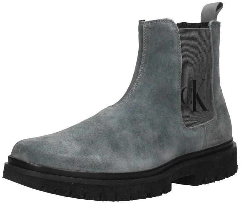 Calvin Klein Lug Mid Chelsea Boot grijs