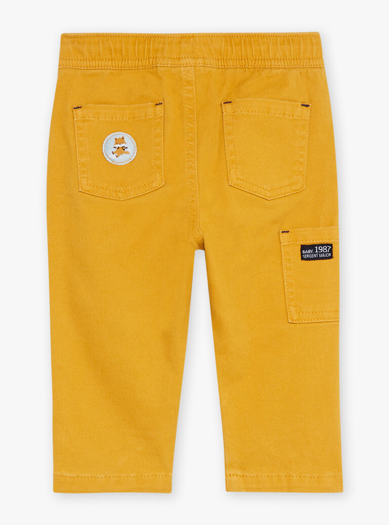 Pantalon jaune en twill