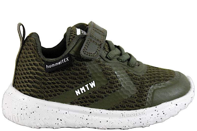 HUMMEL ACTUS TEX RECYCLED JR FRITIDSSKO I GRØNT TEKSTIL
