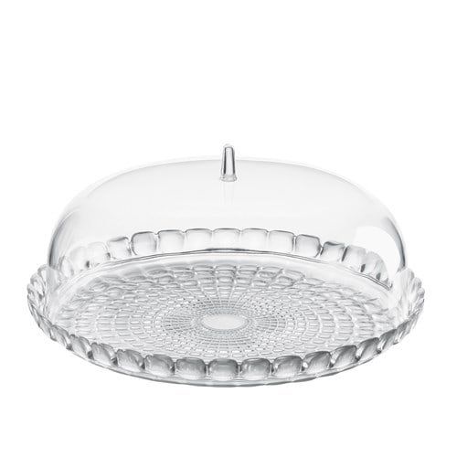 Grand plat à gâteau avec cloche guzzini