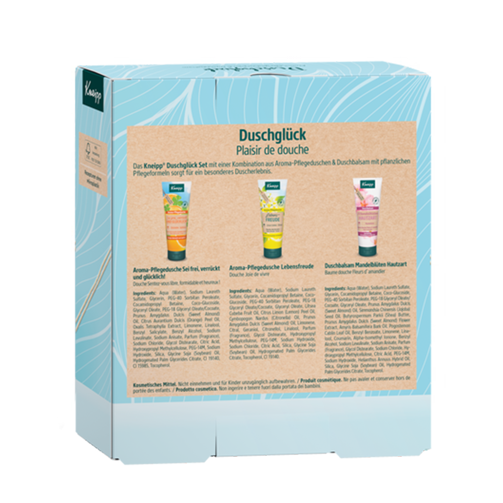(3er Set) Duschglück Geschenkpackung mit Aroma Pflegedusche / Cremedusche (915306)
