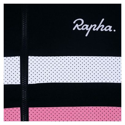 Maillot Manches Courtes Rapha Brevet Bleu Navy/Rose