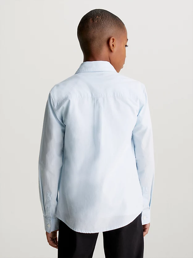 Camisa social em popeline de algodão