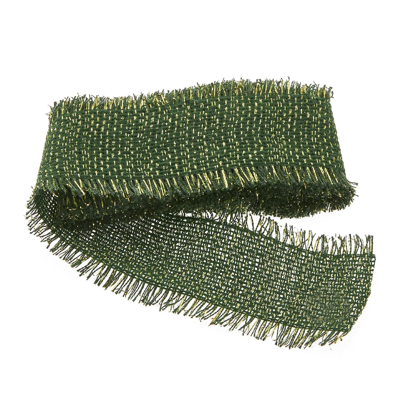 Schleifenband Lurex, dunkelgrün, 2 m