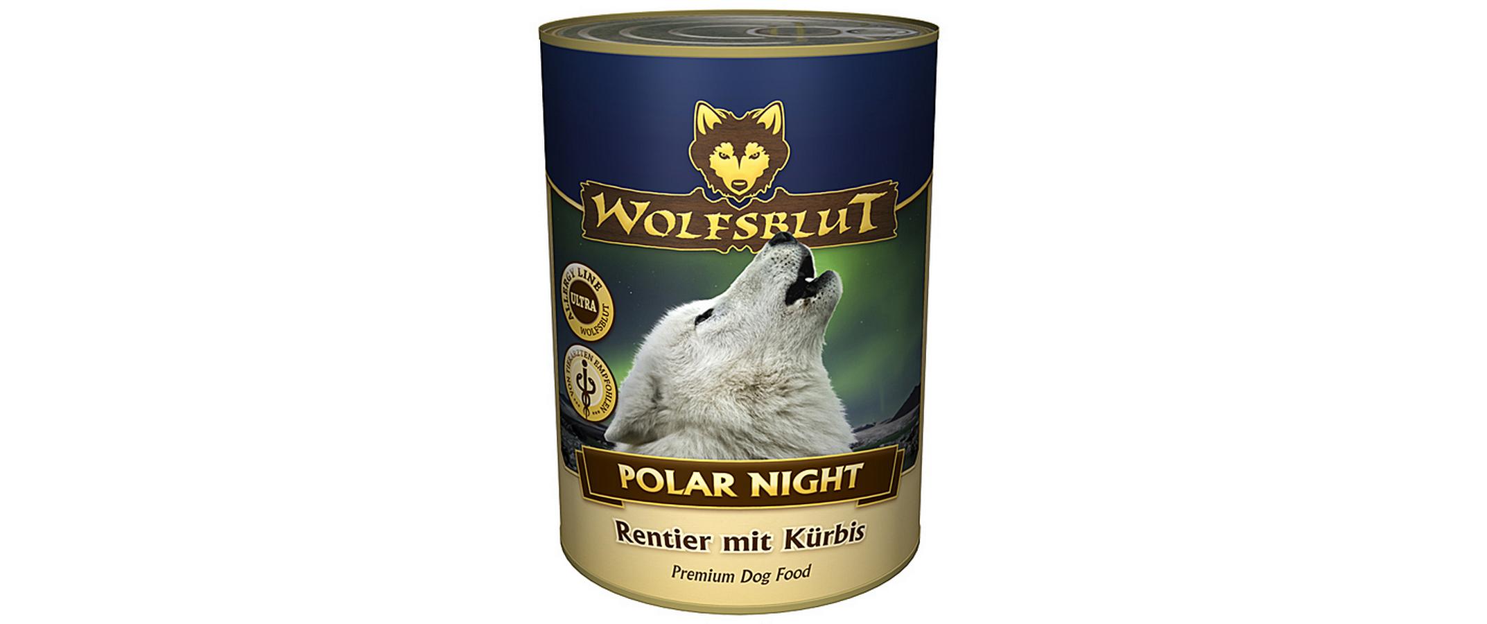 Nassfutter Dog Polar Night Adult, 395 gMit Rentier und Kürbis