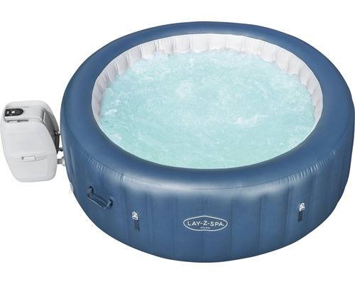Bestway® LAY-Z-SPA® WiFi Milan AirJet Plus™ opblaasbare hottub met 140 luchtjets, geïntegreerd verwarmingssysteem, multifunctionele pomp en app-bediening, blauw