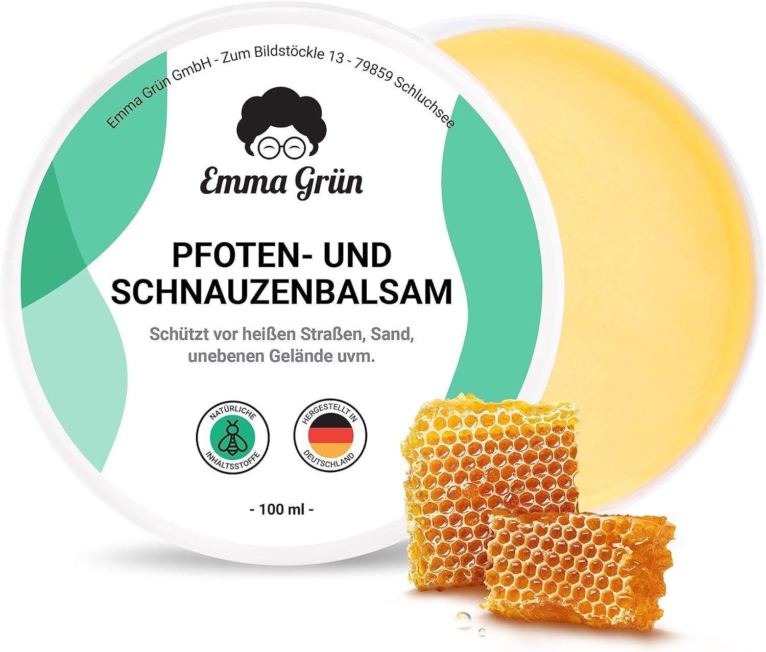 Emma Grün® Pfoten- und Schnauzenbalsam mit Propolis & Bienenwachs