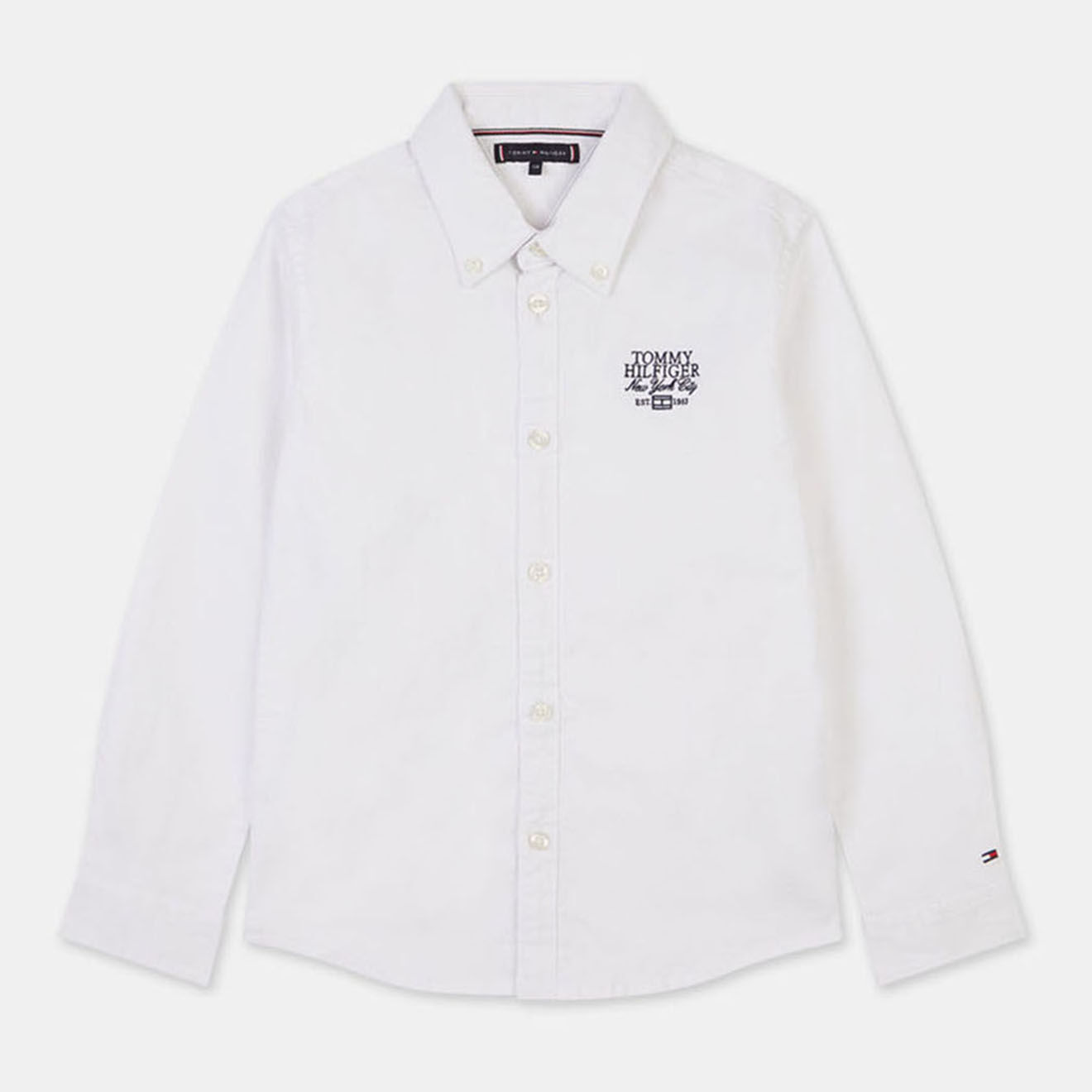 Tommy Hilfiger Chemise logo poitrine blanche