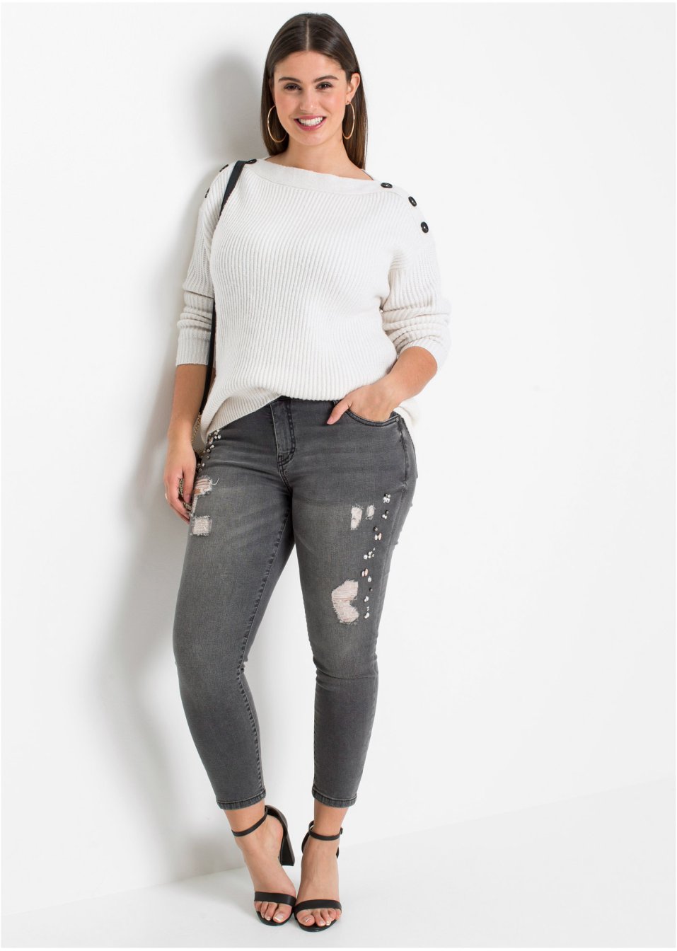 Pull oversize à boutons
