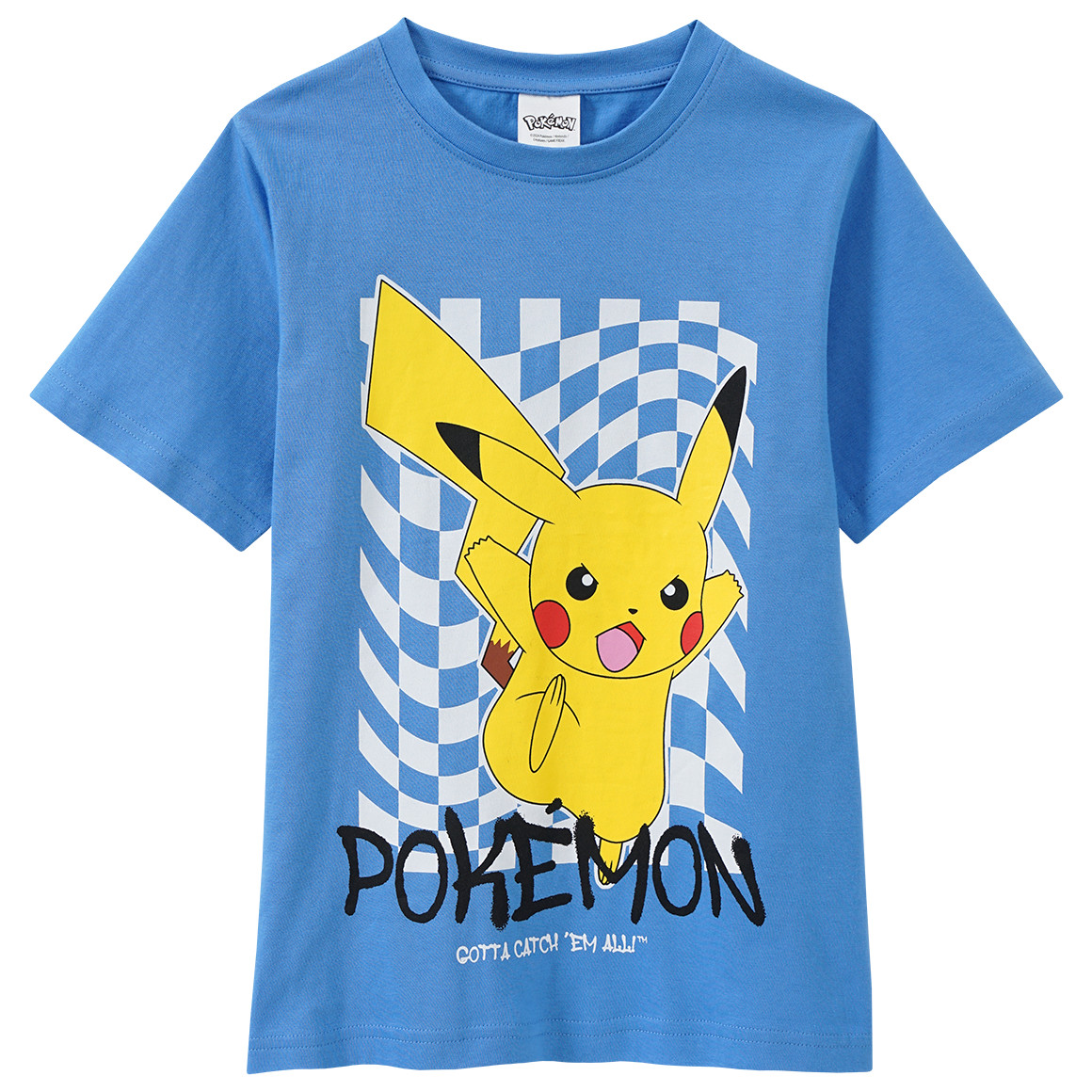 Topolino Pokémon T-Shirt mit Print hellblau