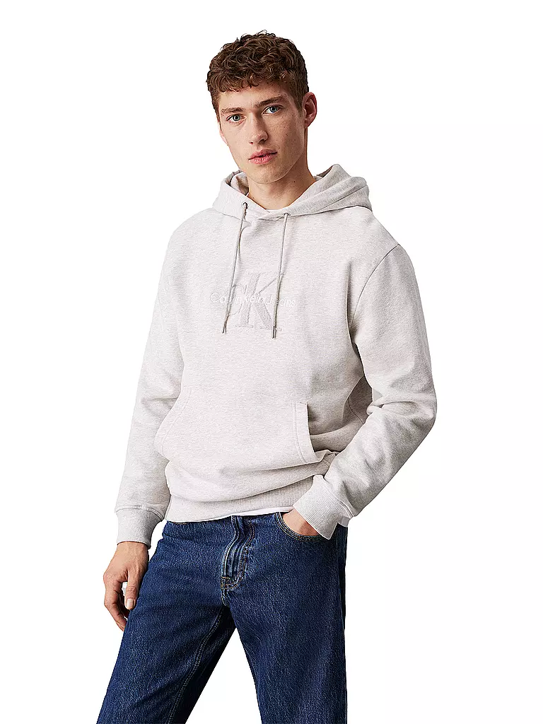 CALVIN KLEIN JEANS Kapuzensweater - Hoodie grau