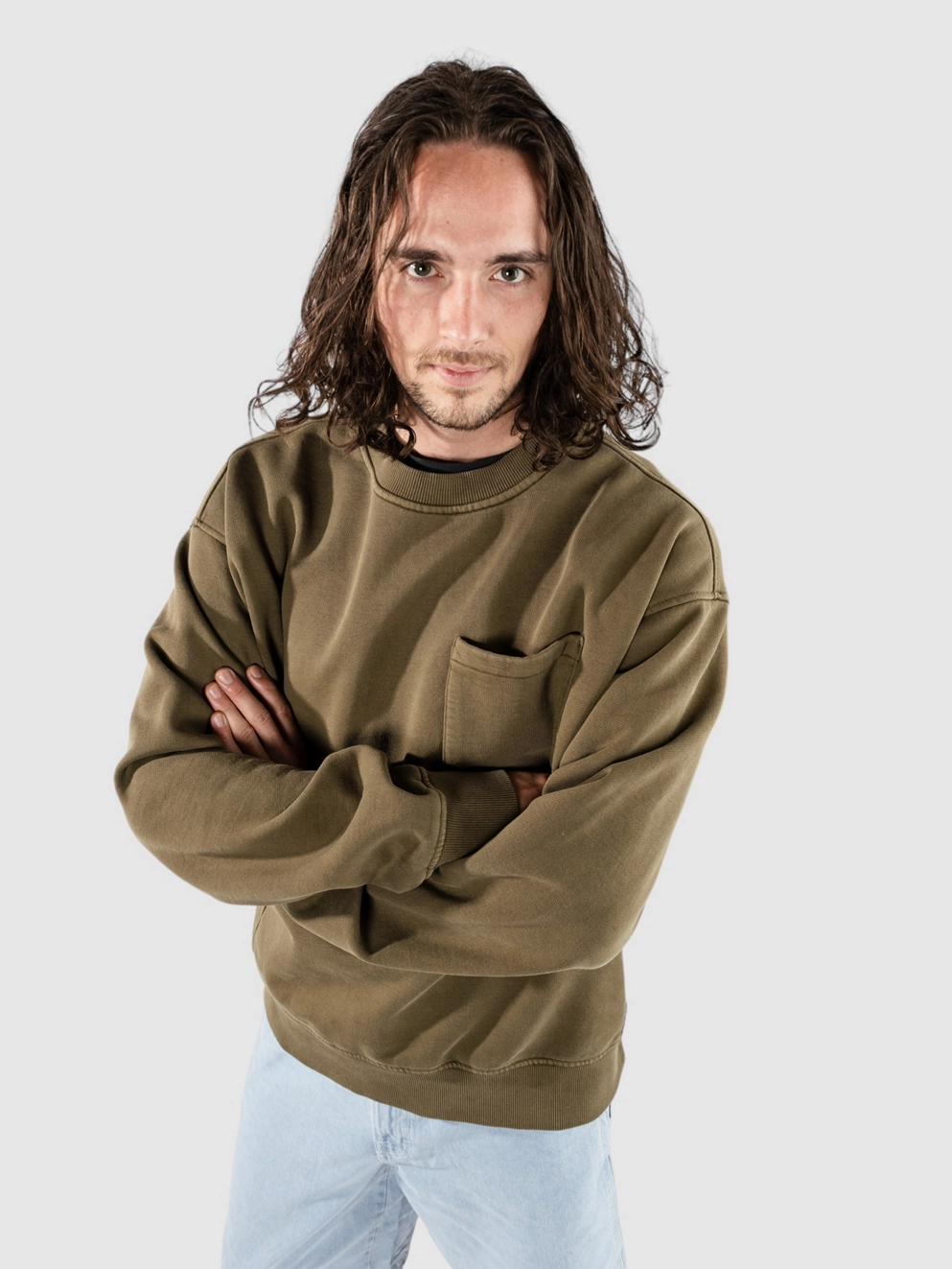 Coal Buckeye Sweater dark olive