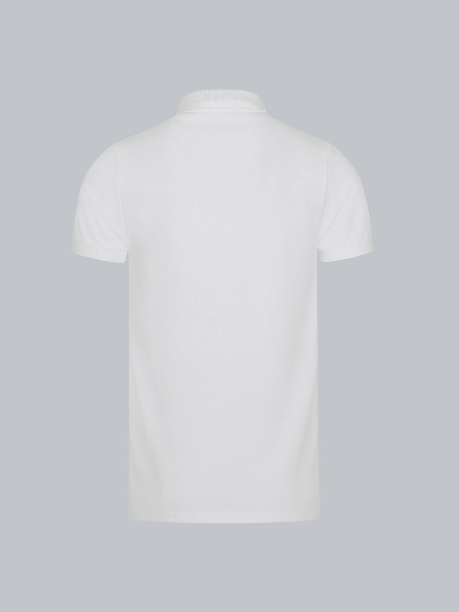 Slim Fit Poloshirt aus DELUXE-Piqué Weiss
