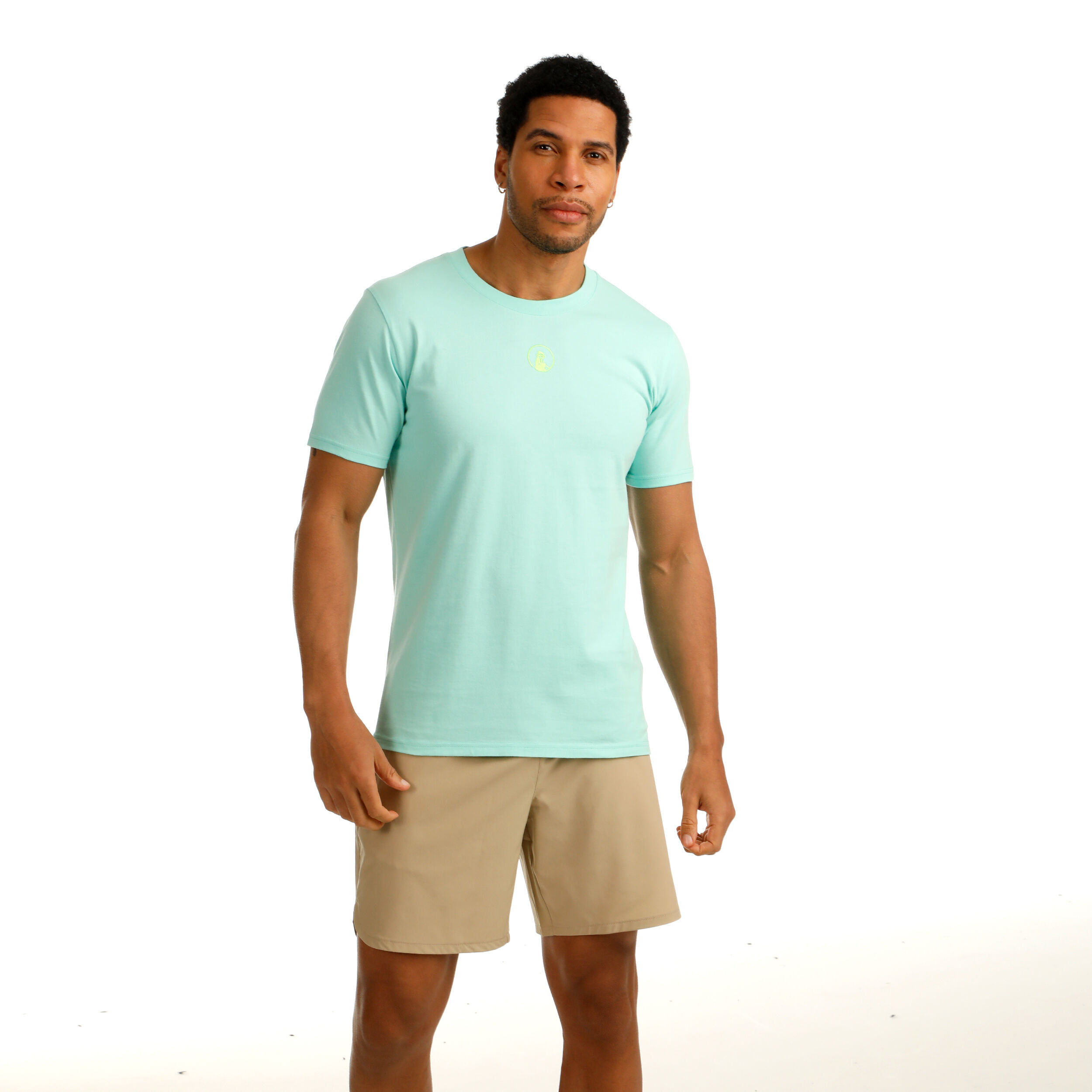 Quiet Please Wild Collage T-shirt Hommes - Turquoise , Multicouleur