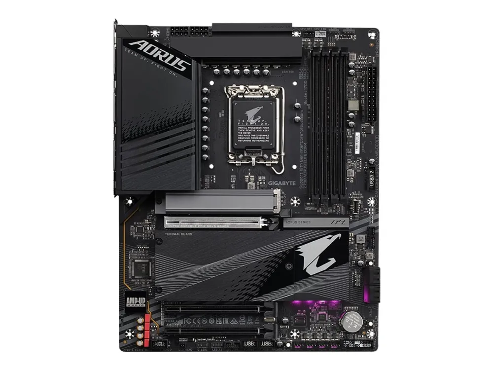 AORUS Z790 ELITE DDR4 - 1.0 - bundkort - ATX - LGA1700 sokkel - Z790 Chipset - USB-C 3.2 Gen 2x2, USB-C 3.2 Gen2, USB 3.2 Gen 1, USB 3.2 Gen 2 - 2.5 Gigabit LAN - onboard grafik (CPU påkrævet) - HD Audio (8-kanaler)
