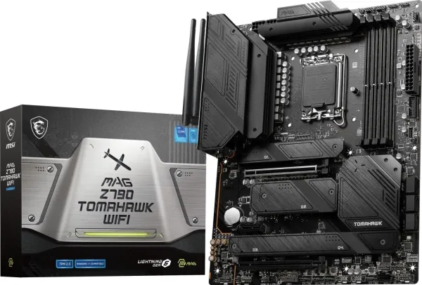 MSI MAG Z790 Tomahawk WIFI - Bundkort - ATX - LGA1700 sokkel - Z790 Chipset - USB-C 3.2 Gen 2x2, USB 3.2 Gen 2, USB 3.2 Gen 1, USB-C 3.2 Gen2 - 2.5 Gigabit LAN, Wi-Fi 6E, Bluetooth - onboard grafik (CPU påkrævet) - HD Audio (8-kanaler)