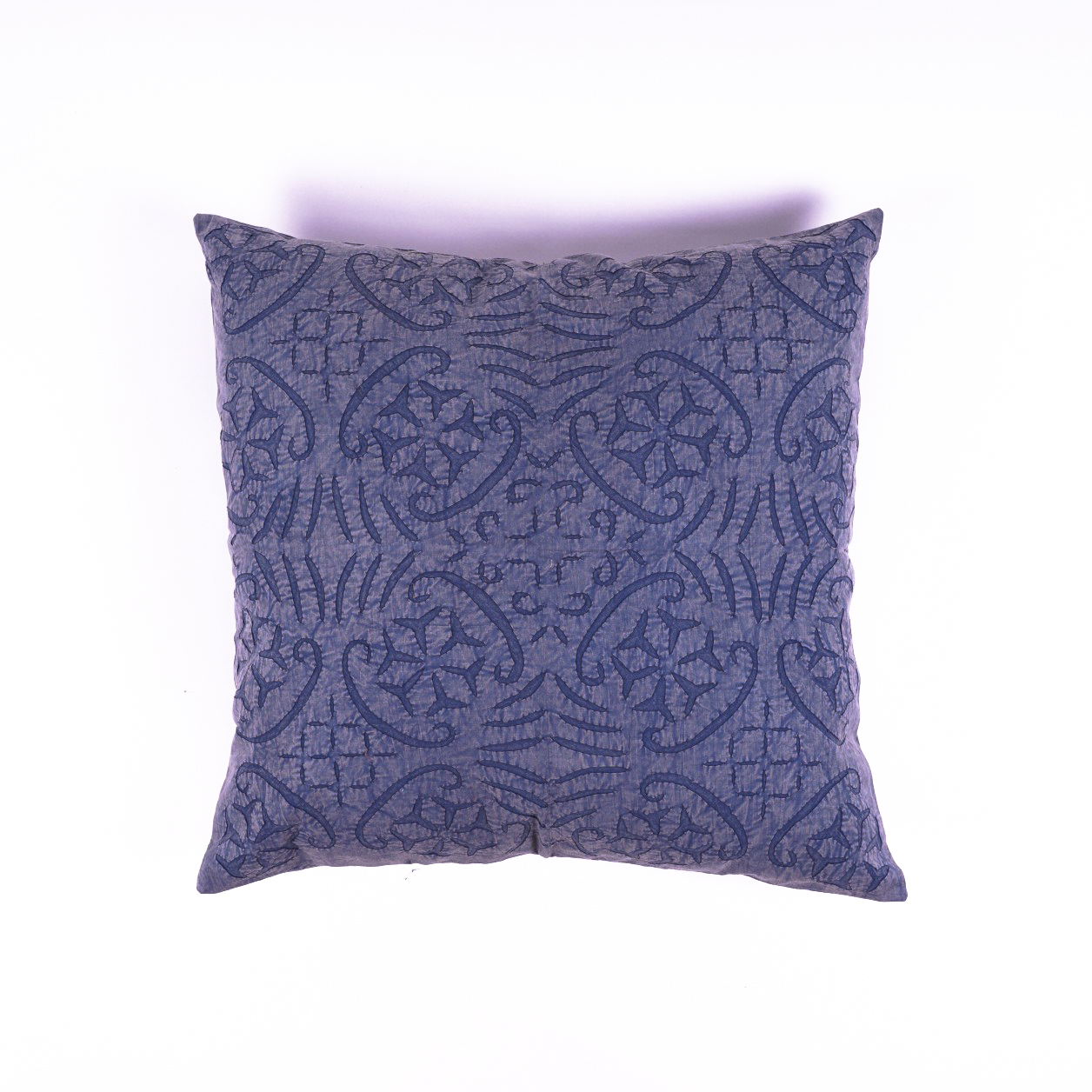 Kissenhülle 'Patchwork', blau, L 60 cm, B 60 cm von fischer's lagerhaus