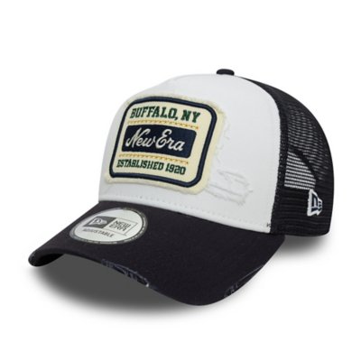 Casquette adulte Trucker Patch Distressed BLANC NEW ERA