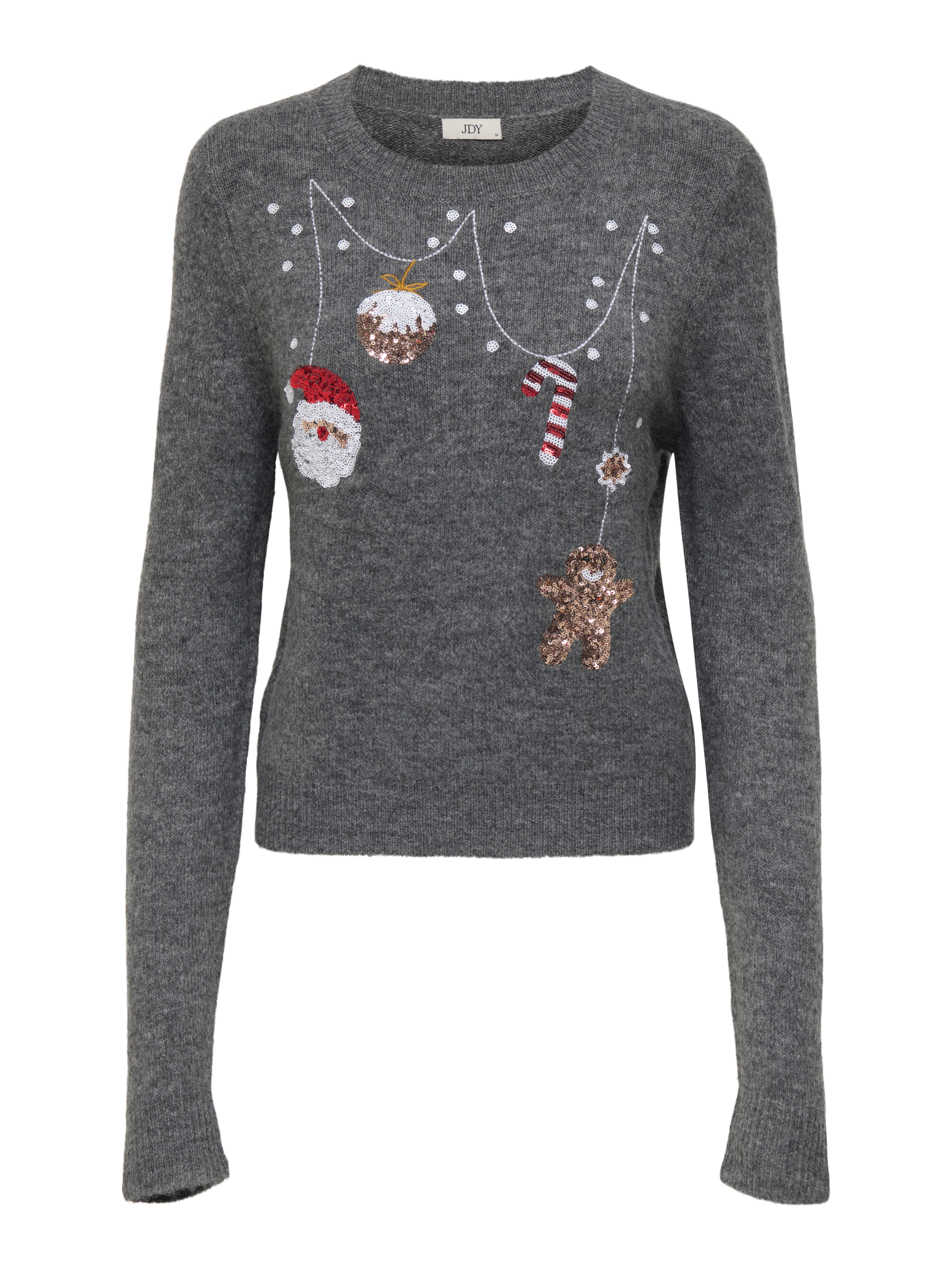 JDYTWINKLE Strickpullover Medium Grey Melange
