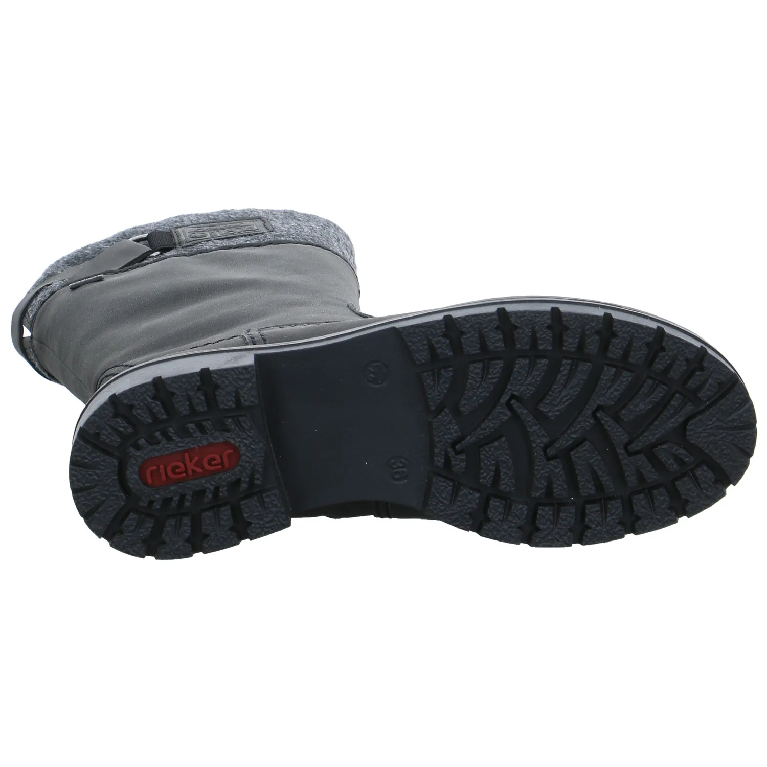 RIEKER Stiefel Grau Lederimitat  mit Rieker-TEX