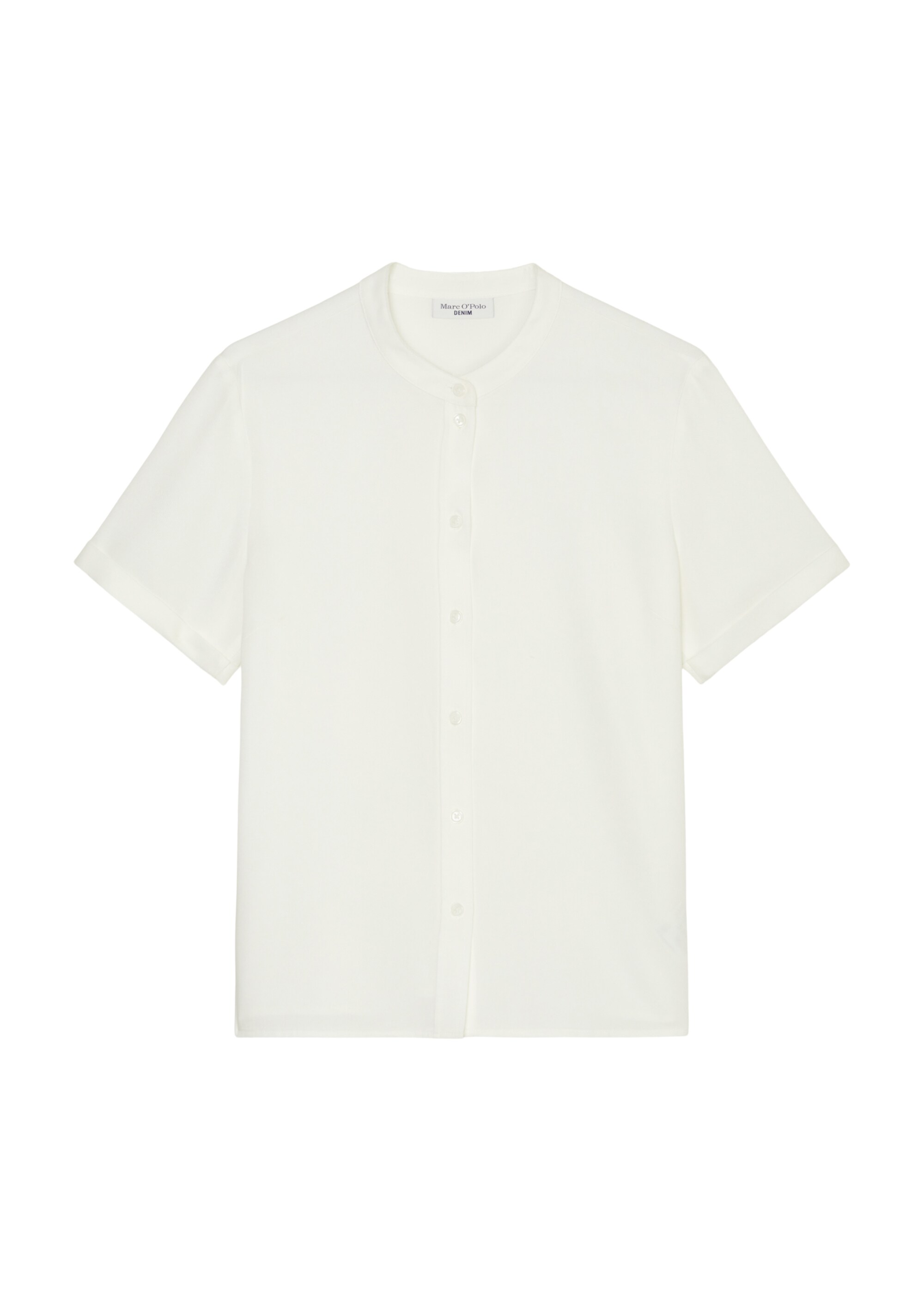 Stehkragen-Bluse regularaus Tencel™ Lyocell