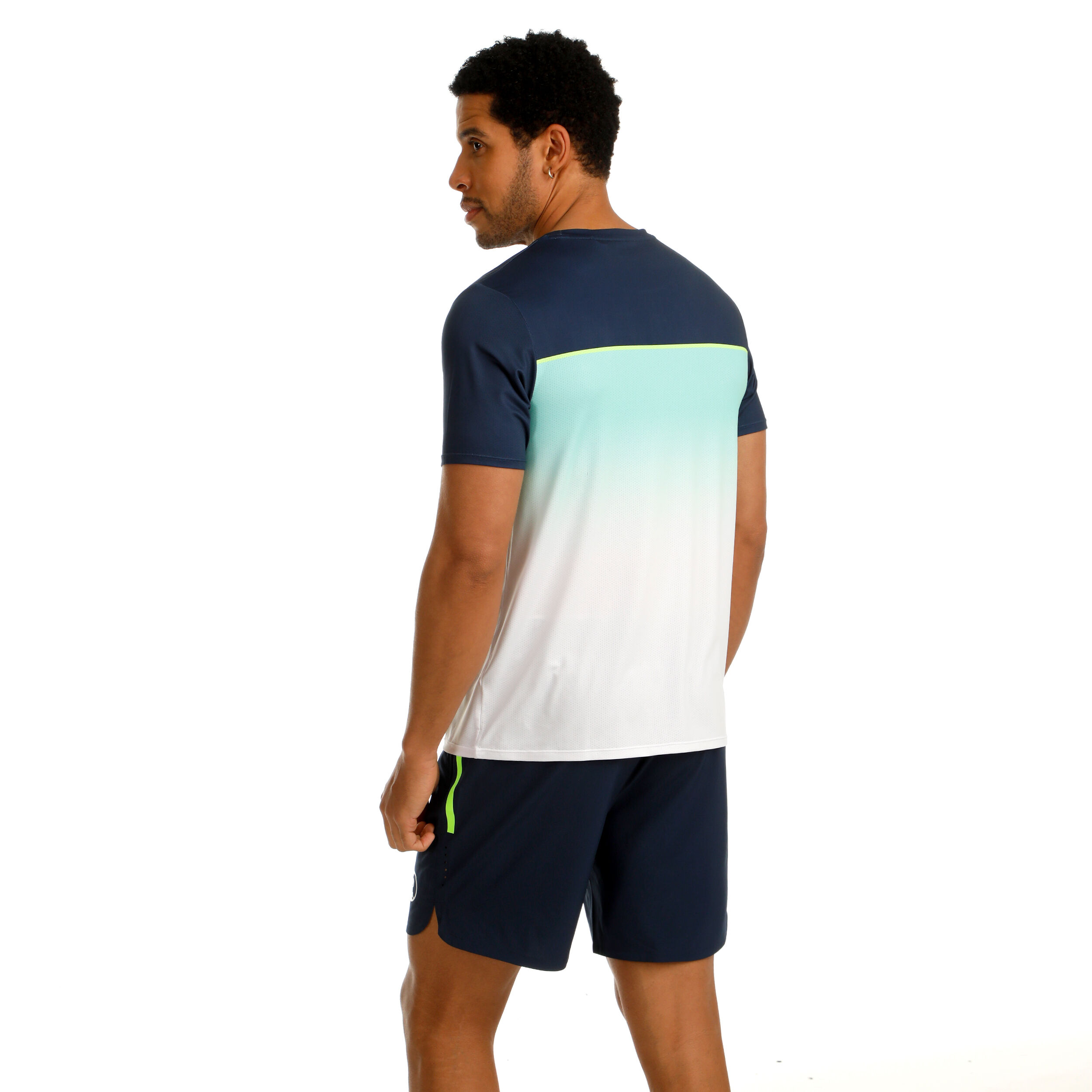 Quiet Please Wild Receiver Faded T-shirt Hommes - Bleu Foncé , Multicouleur