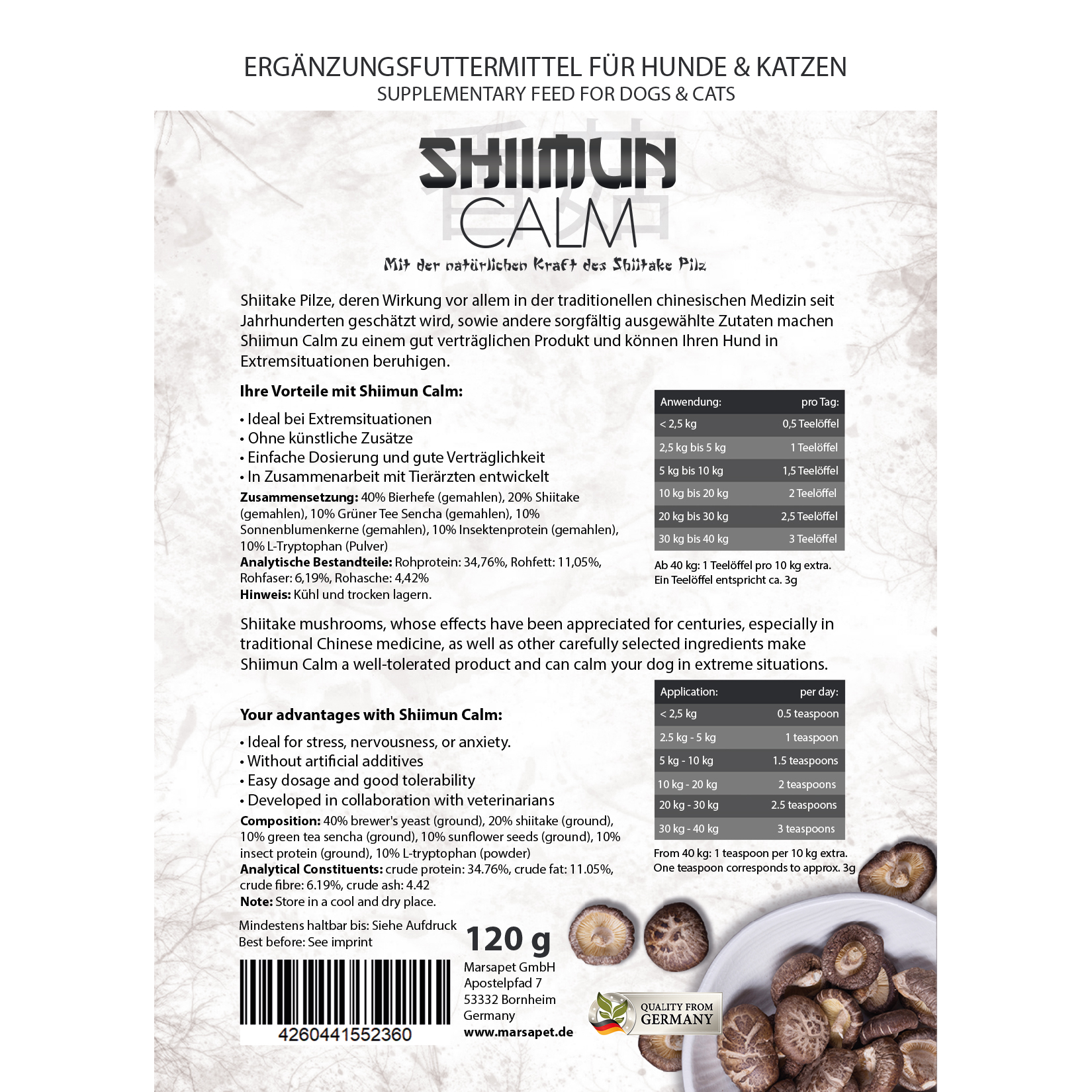 Shiimun calm poudre - 120g